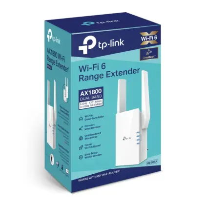 Extensor WiFi 6 AX1800 TP-Link RE605X, Doble Banda, Mesh, Puerto Gigab