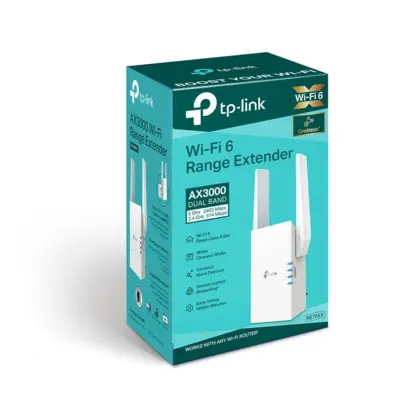 Extensor TP-Link WiFi 6 AX3000 RE705X, Dual Band, 3000Mbps, Mesh
