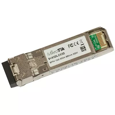 MikroTik S+85DLC03D Módulo SFP+ 10G 300m 850nm Multimodo