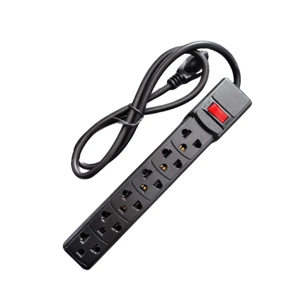 SMARTBITT Supresor de Picos 6 Tomas 180J 15A/220V con Interruptor Rese