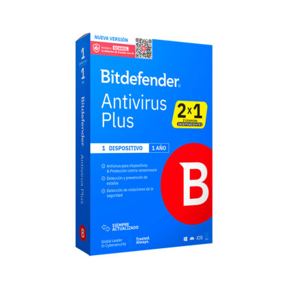 Bitdefender Antivirus Plus 2 Licencias 1 Año