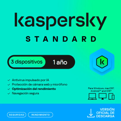 Kaspersky Standard 3PC 1 Año - Protección Antivirus