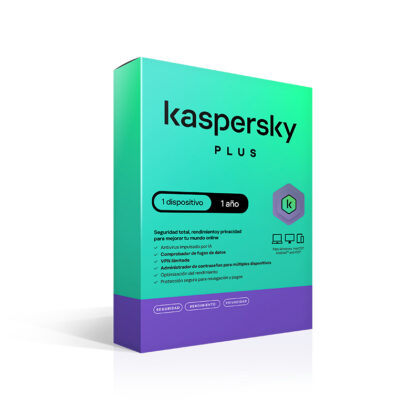 Kaspersky Plus 1 PC 1 Año - Antivirus + VPN + Gestor Contraseñas