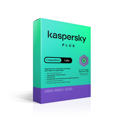 Kaspersky Plus 3 PCs 1 Año - Antivirus Premium