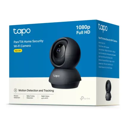 Cámara WiFi Interior Tapo C201 Full HD 360° Visión Nocturna