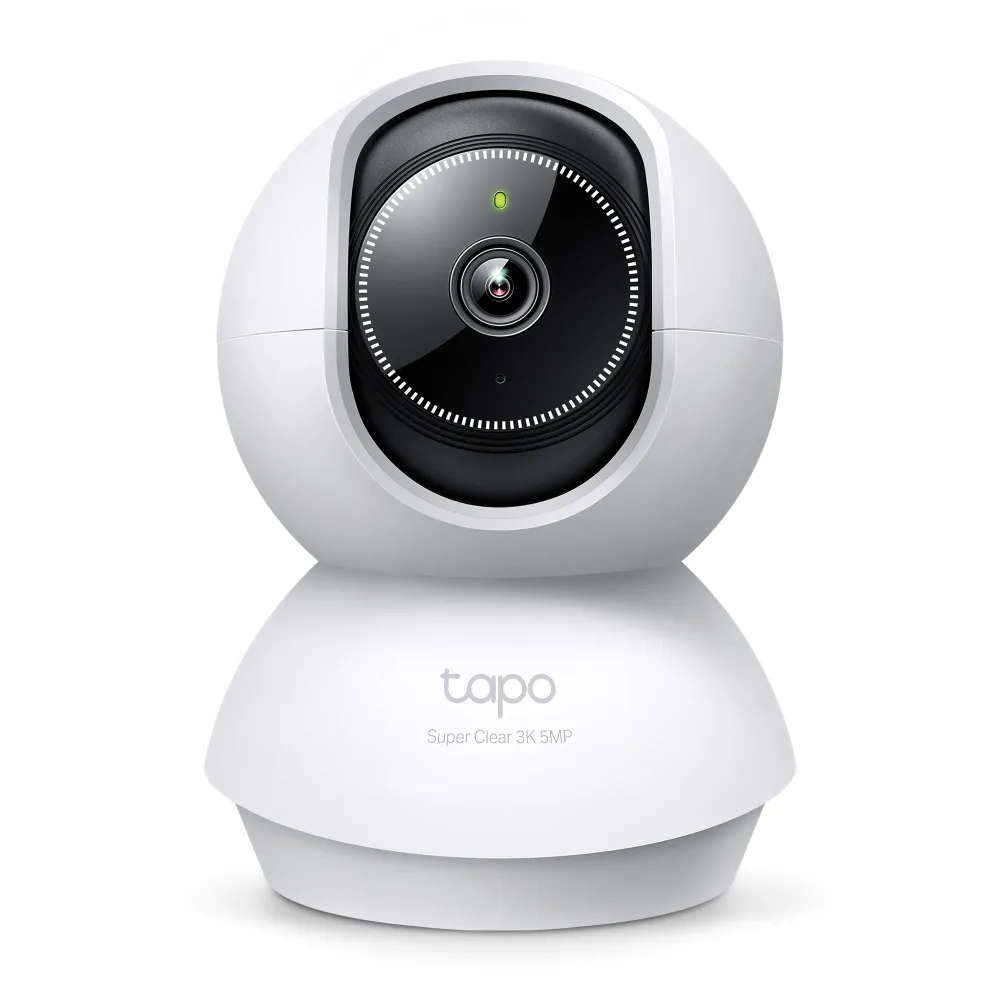 Tapo C230 Cámara Interior WiFi 3K 5MP con Pan/Tilt 360°, Visión Noctur