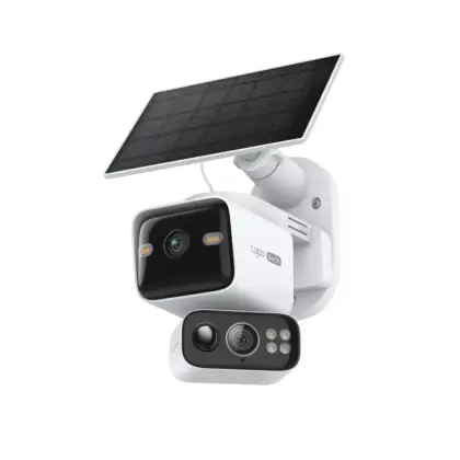TP-Link Tapo C645D Kit Cámara Exterior WiFi Doble Lente 2K + Panel Sol