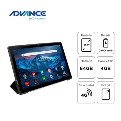 Tablet Advance SmartPad SP5706 Plus 10.1" 4G 4GB 64GB Android 13