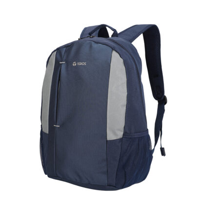 Mochila TEROS TE-9040BL Azul y Gris para Laptop 15.6"