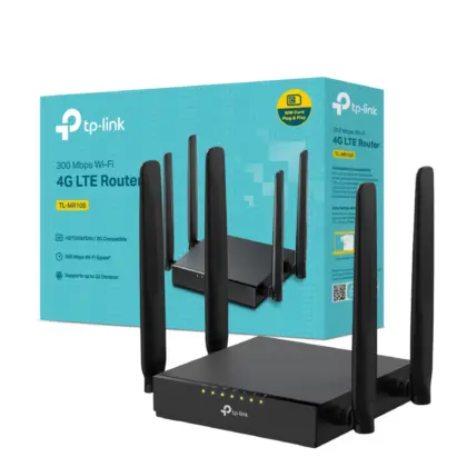 Router 4G LTE TP-Link TL-MR108 WiFi N300, 4 Antenas, Control Parental