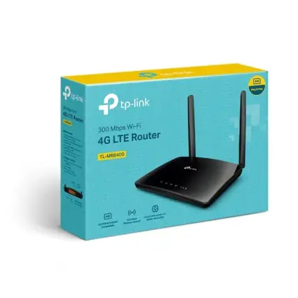 Router TP-Link TL-MR6400 4G LTE WiFi N300, 300Mbps, 2 Antenas Externas