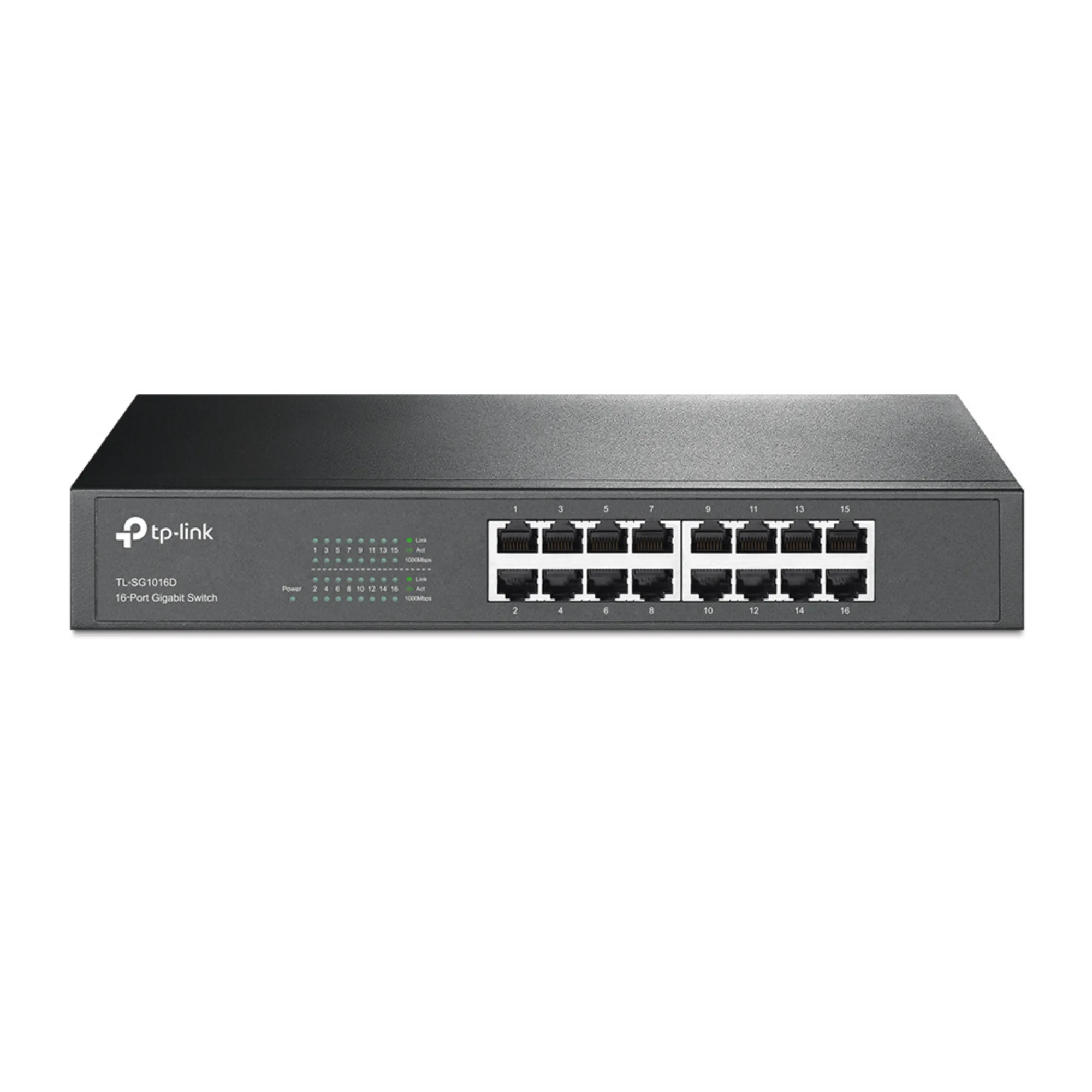Switch TP-LINK TL-SG1016D 16 Puertos Gigabit No Administrable Metálico