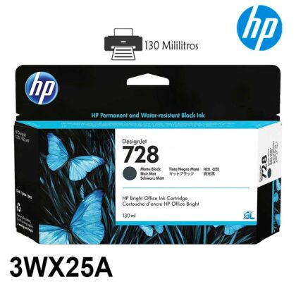 HP 728 Negro Mate 130 ml