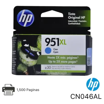 HP 951XL Cartucho de Tinta Cián Alto Rendimiento