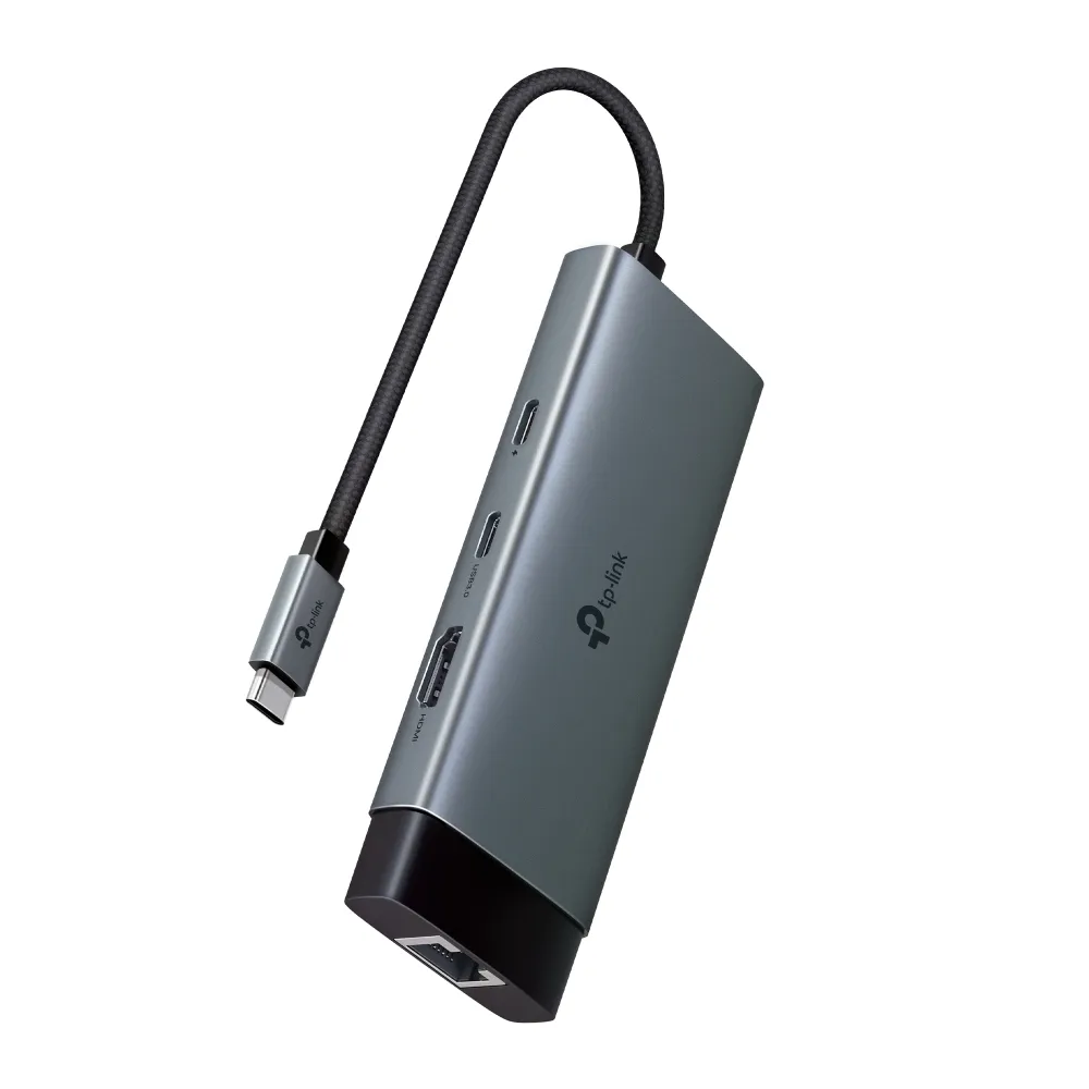 Hub USB-C 6 en 1 TP-LINK UH6120C: HDMI 4K, RJ45, PD 100W