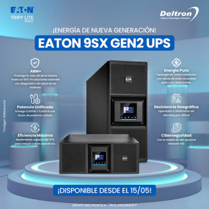 UPS Online Eaton 9SX 11000i RT4U G2 11000VA/11000W Rack/Torre