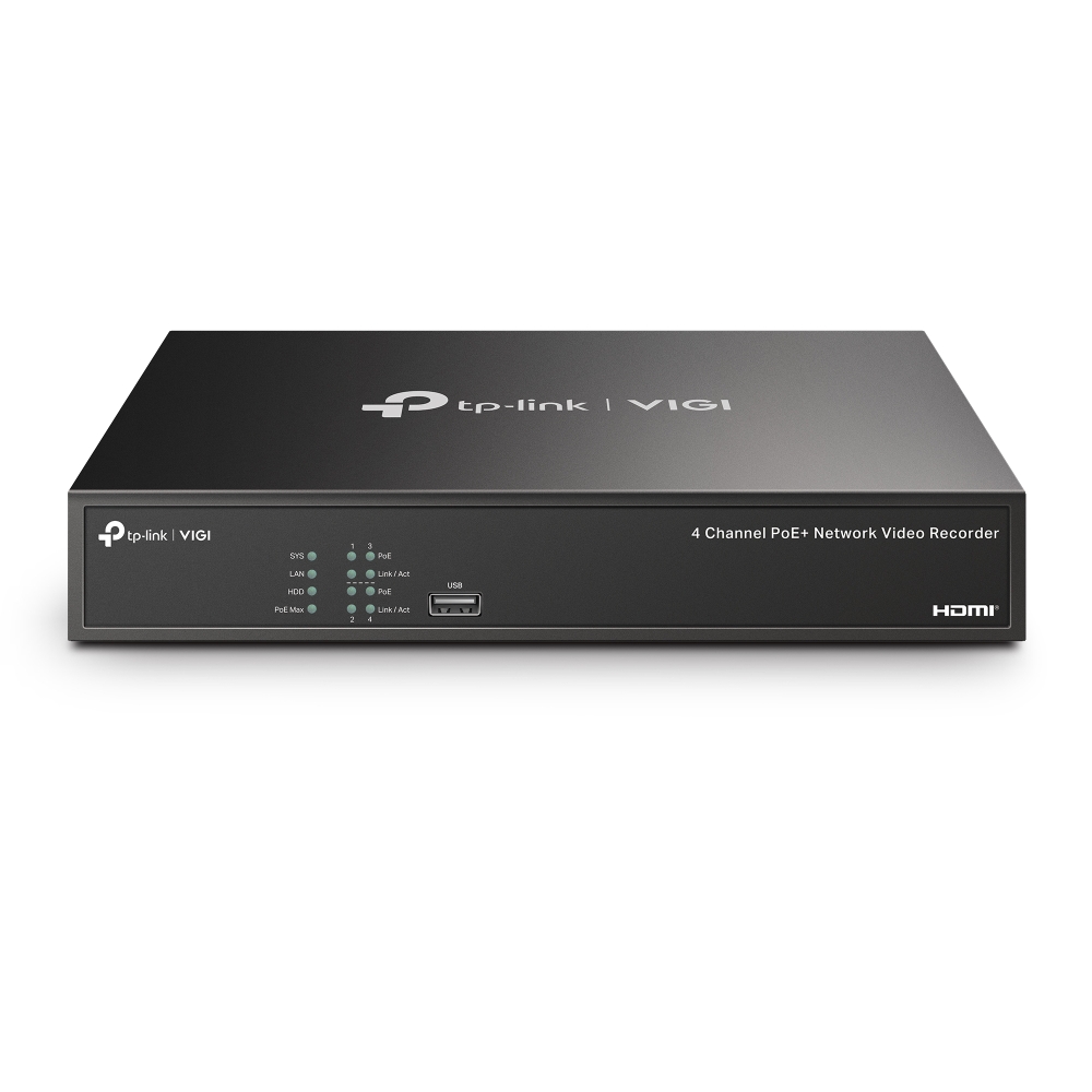 TP-Link VIGI NVR1004H-4P V1 - NVR 4 Canales