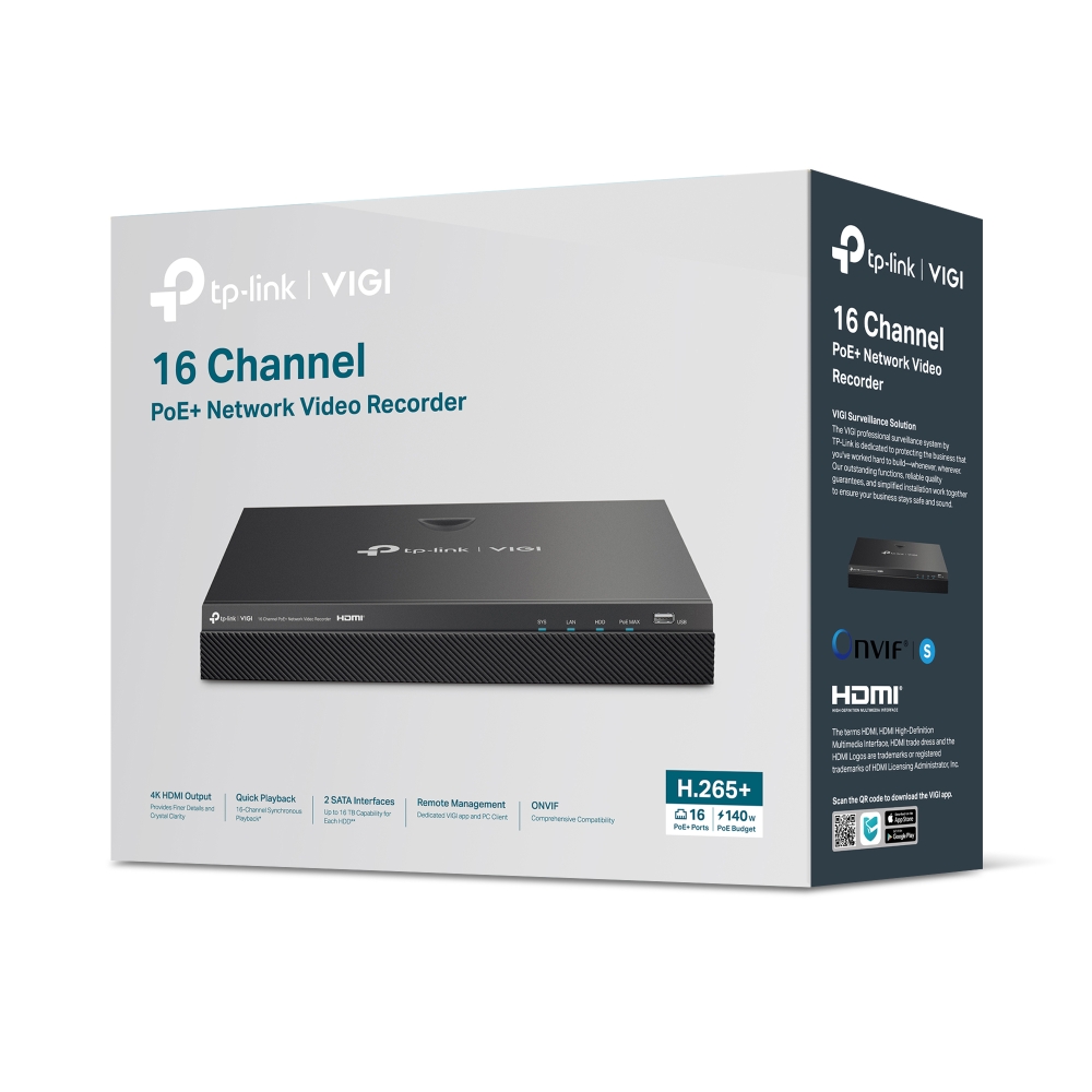 TP-Link NVR 16 Canales 16MP