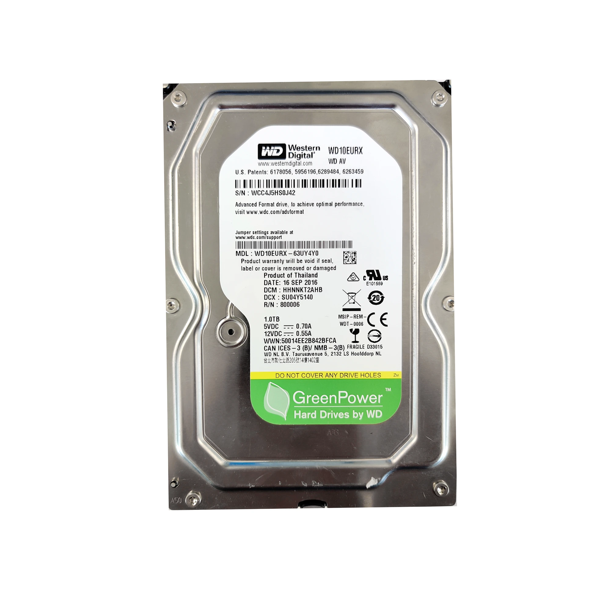 WD PULL 1TB 3.5" Disco Duro Interno SATA - WD10EURX