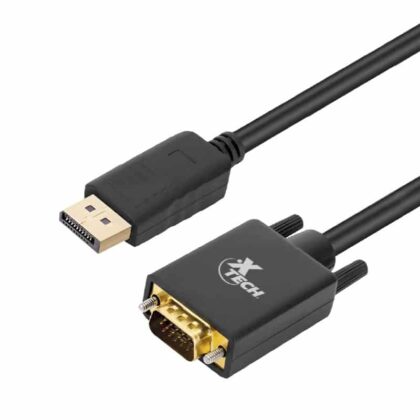 Xtech Cable DisplayPort a VGA Negro