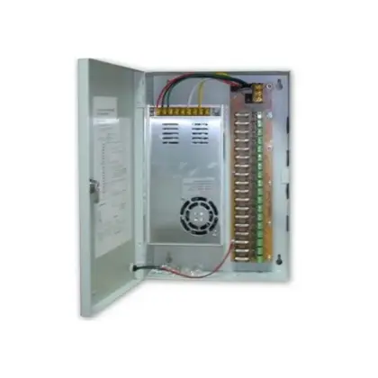Fuente Supervisada ZKTECO 12V 10A 9 Canales para CCTV