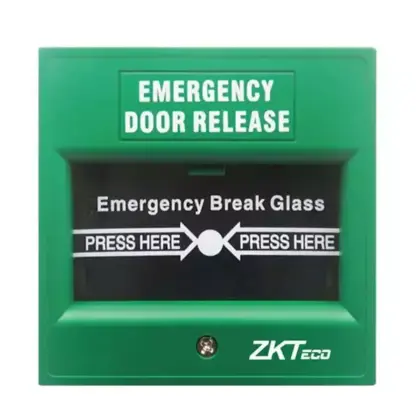 Botón de Apertura de Emergencia ZKTeco ZKABK900A-G para 1 Puerta