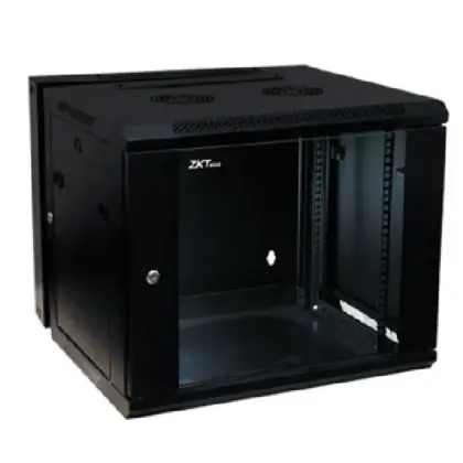 Gabinete Pivotante ZKTeco 9RU 600x550x500mm para Montaje en Pared
