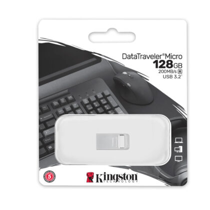 Kingston DataTraveler Micro 128GB USB 3.2 Ultrapequeño