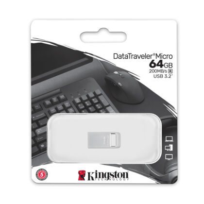 Kingston DataTraveler Micro 64GB USB 3.2 Ultraportátil