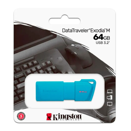 Kingston DataTraveler Exodia M 64GB USB 3.2 Azul