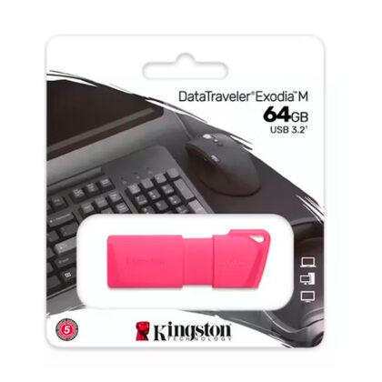 Memoria USB Kingston DataTraveler Exodia M 64GB USB 3.2 Neon Pink