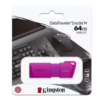 Kingston DataTraveler Exodia M 64GB USB 3.2 Morado