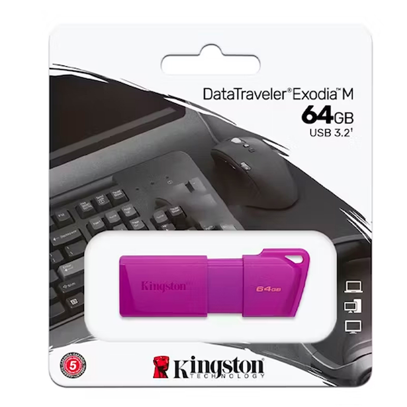 Kingston DataTraveler Exodia M 64GB USB 3.2 Morado