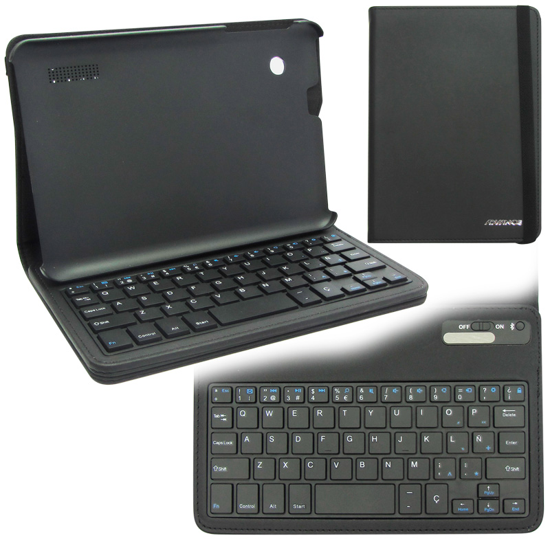 Estuche con teclado Bluetooth Advance para Smartpad SP7146, Negro