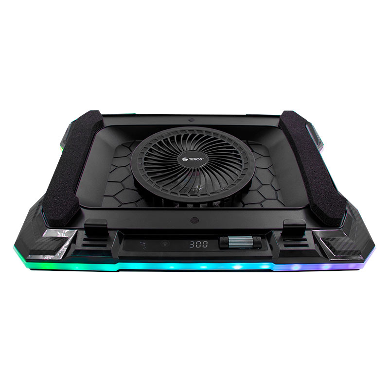 Cooler Notebook TEROS TE-7133N RGB 14"-19" Negro