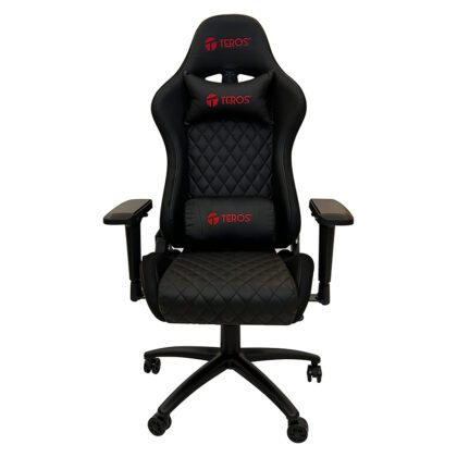Silla Gamer TEROS TE-8121N Negra Reclinable 180°