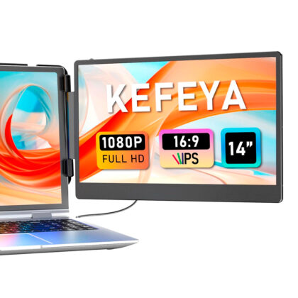 Monitor Portátil KEFEYA 14" FHD IPS USB-C HDMI Extensor