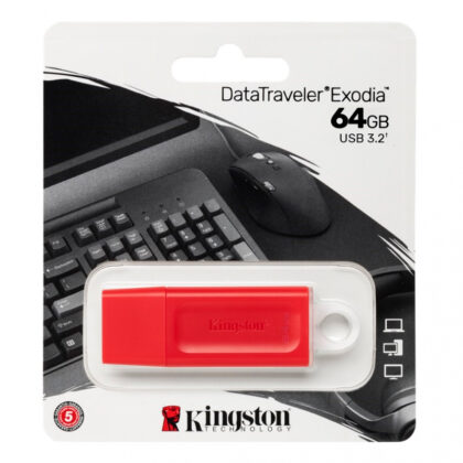 Kingston DataTraveler Exodia 64GB USB 3.2 Rojo