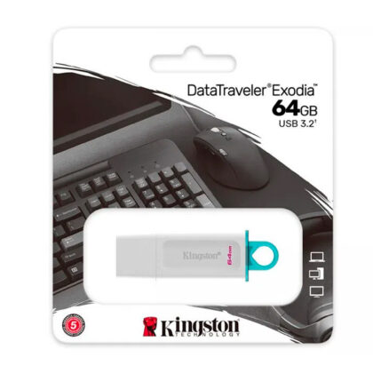 Kingston DataTraveler Exodia 64GB USB 3.2 Blanco