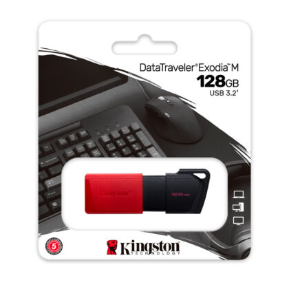 Kingston DataTraveler Exodia M 128GB USB 3.2 Rojo