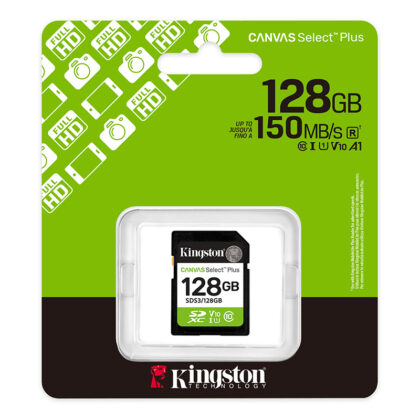 Memoria SD Kingston Canvas Select Plus 128GB UHS-I U1 V10