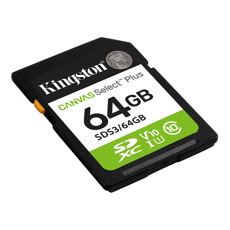 Tarjeta SD Kingston Canvas Select Plus 64GB UHS-I U1 V10 - Imagen 3