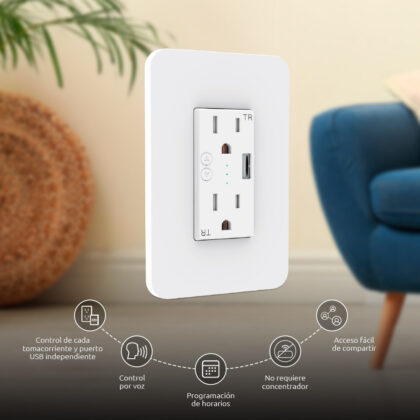 Nexxt Wall Outlet USB - Carga Rápida