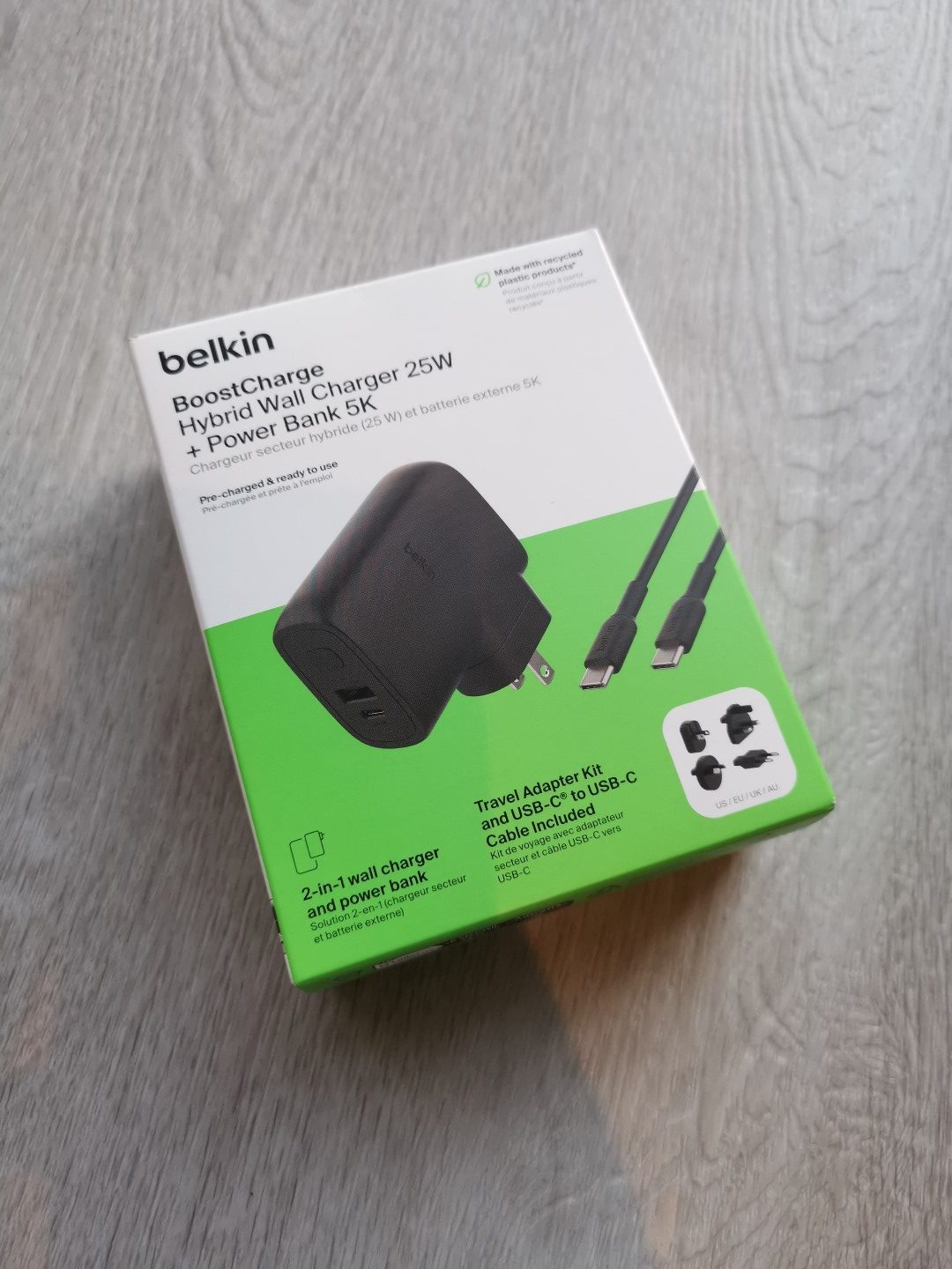 Cable USB-C a USB-C Belkin 60W 2m Blanco