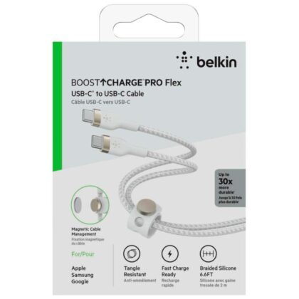 Cable Belkin USB C a C 60W 1m Blanco