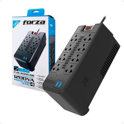 Forza Regulador Automático 1200VA 8 Tomas