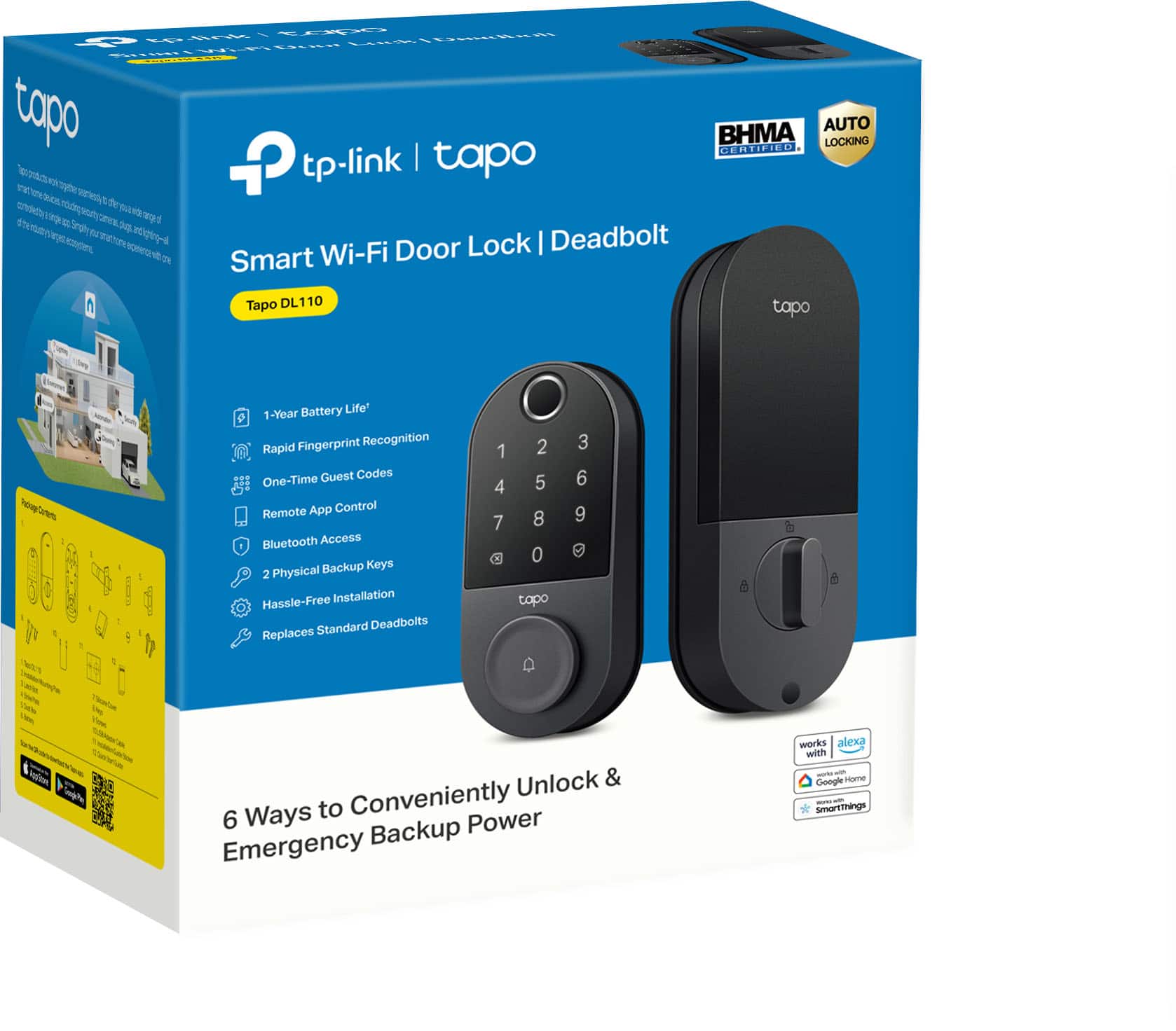 TP-Link Tapo DL110 Smart Wi-Fi Door Lock - Imagen 3