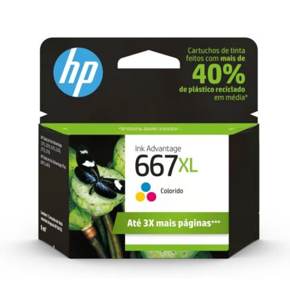 Cartucho de Tinta HP 667XL Tricolor