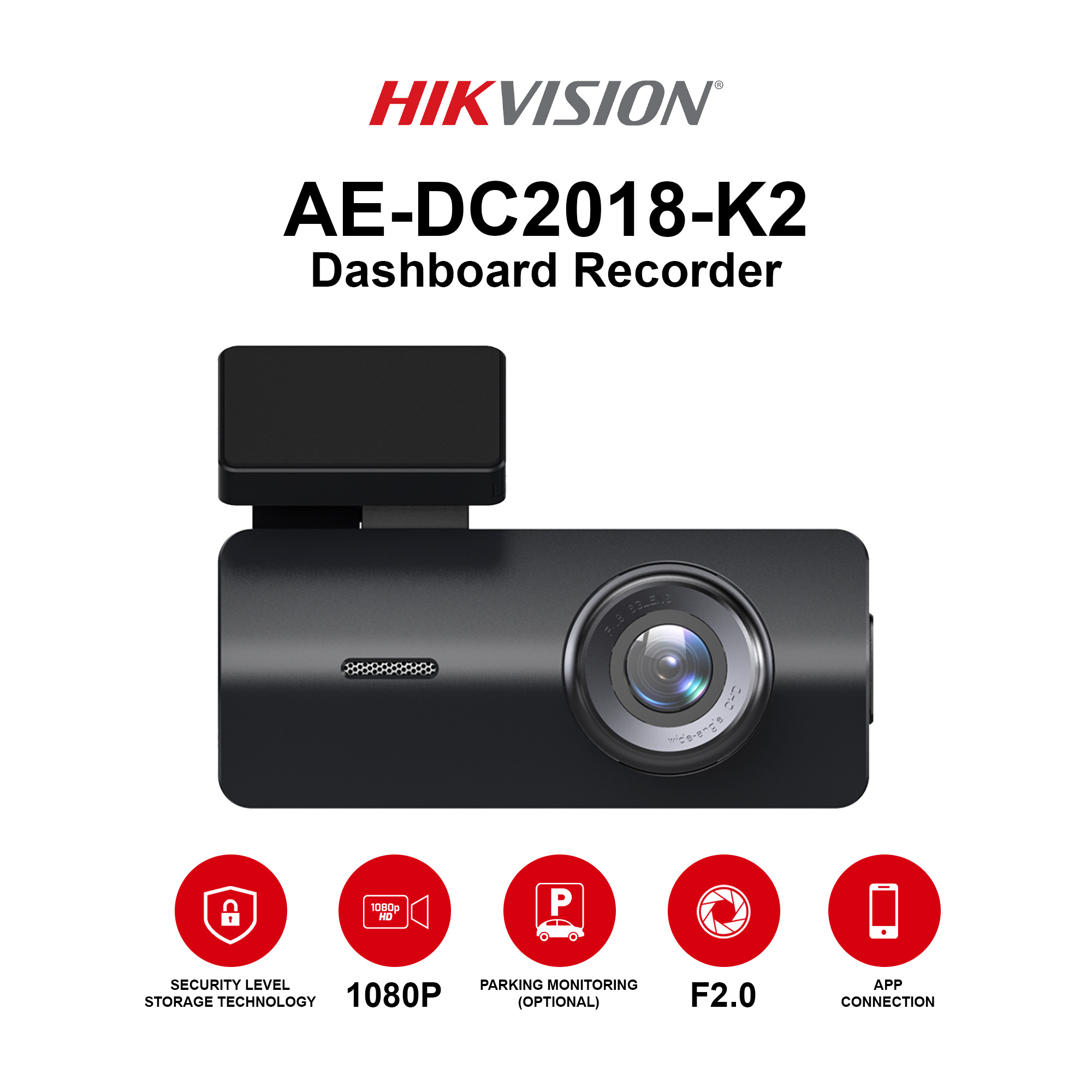 Dashcam Hikvision 2MP AE-DC2018-K2 - Imagen 3