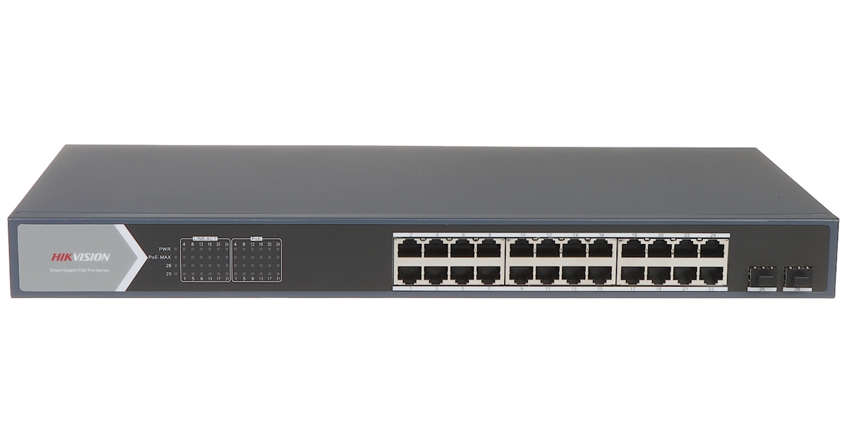 Hikvision Switch Gigabit 24 Puertos PoE - Imagen 4